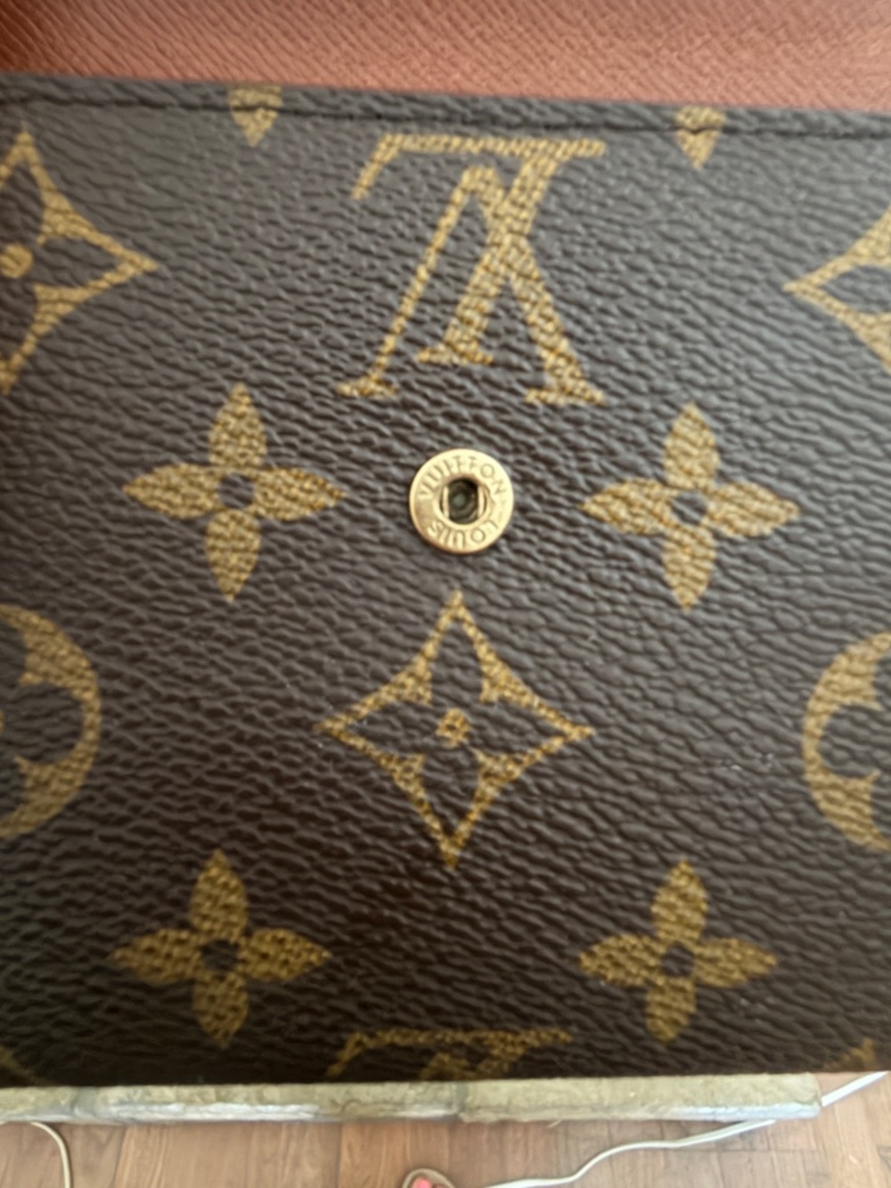 Louis Vuitton Monogram Trifold Elise Wallet Vintage LV Double Snap Compact Purse - Picture 10 of 13